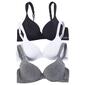 Womens Nautica T-Shirt Solid Logo Bras NT4918-3PKF - image 1