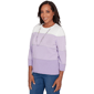 Petites Alfred Dunner Hilton Head Ombre Stripe Sweater With Neck - image 3