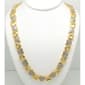 Gianni Argento Gold Plated 1/10ct. Heart Pendant Link Necklace - image 1