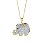 Clear Crystal Elephant Pendant - image 1