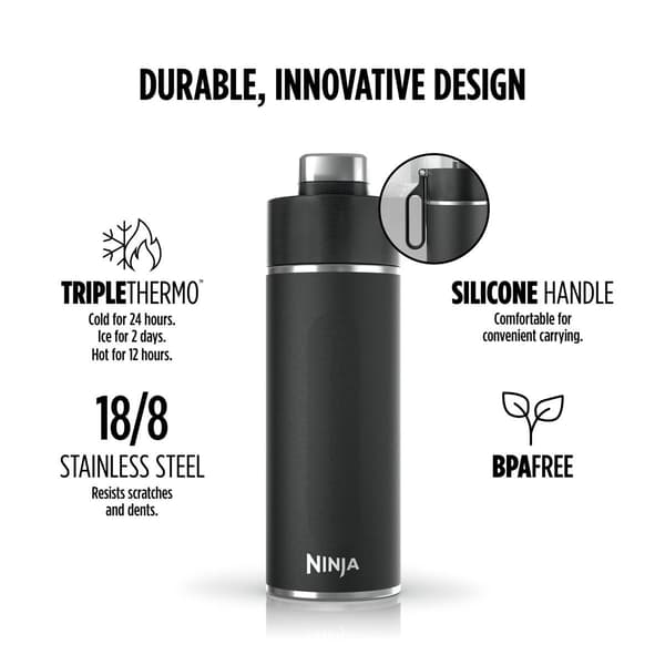 Ninja® Thirsti Stainless Steel Travel Bottle