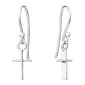 Athra Sterling Silver Cross Drop Earrings - image 1