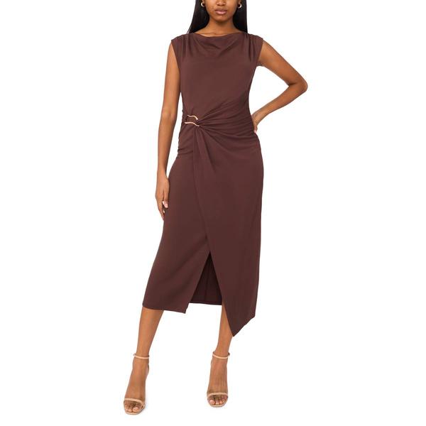 Petites MSK Sleeveless ITY Hardware Trim Midi