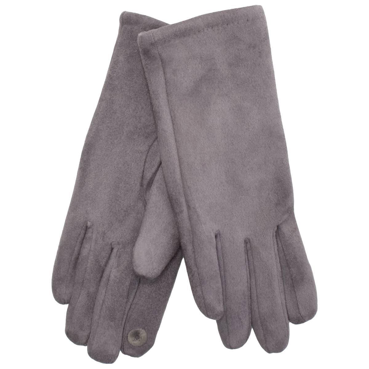 Womens Clever(R) Faux Suede w/Plush Lining Gloves