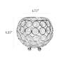Elegant Designs&#8482; Elipse Crystal 4.25in. Circular Decorative Vase - image 5