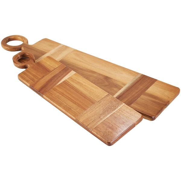 Set of 2 Wood Charcuterie Boards - image 