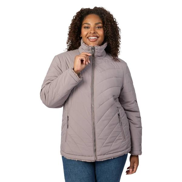Plus Size Free Country Cirrus Reversible Down & Puffer Jacket - image 