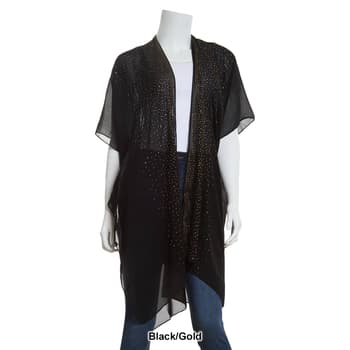 Womens Jessica McClintock Thick Border Rhinestone Kimono - Boscov's