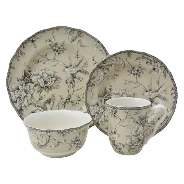 222 Fifth Adelaide 16pc. Round Dinnerware Set