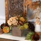 Northlight Floral & Pumpkin Wooden Box Fall Harvest Decoration - image 2