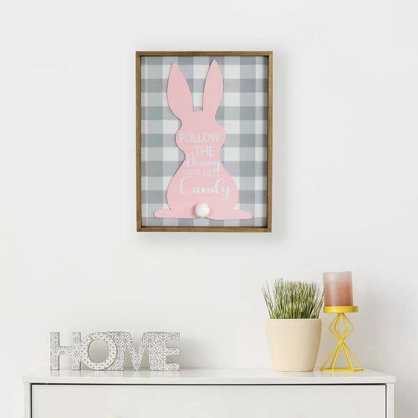Northlight Seasonal Follow the Bunny Easter Wall Sign