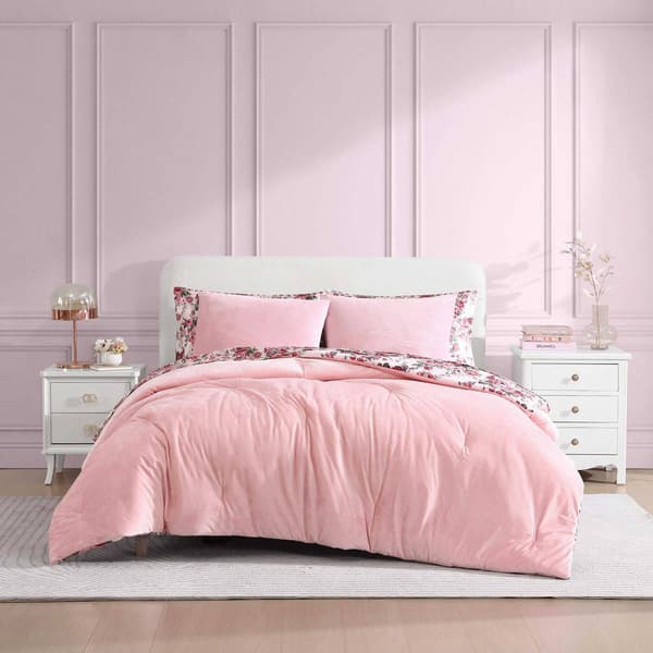 Betsey Johnson Velvet Reversible Duvet Set