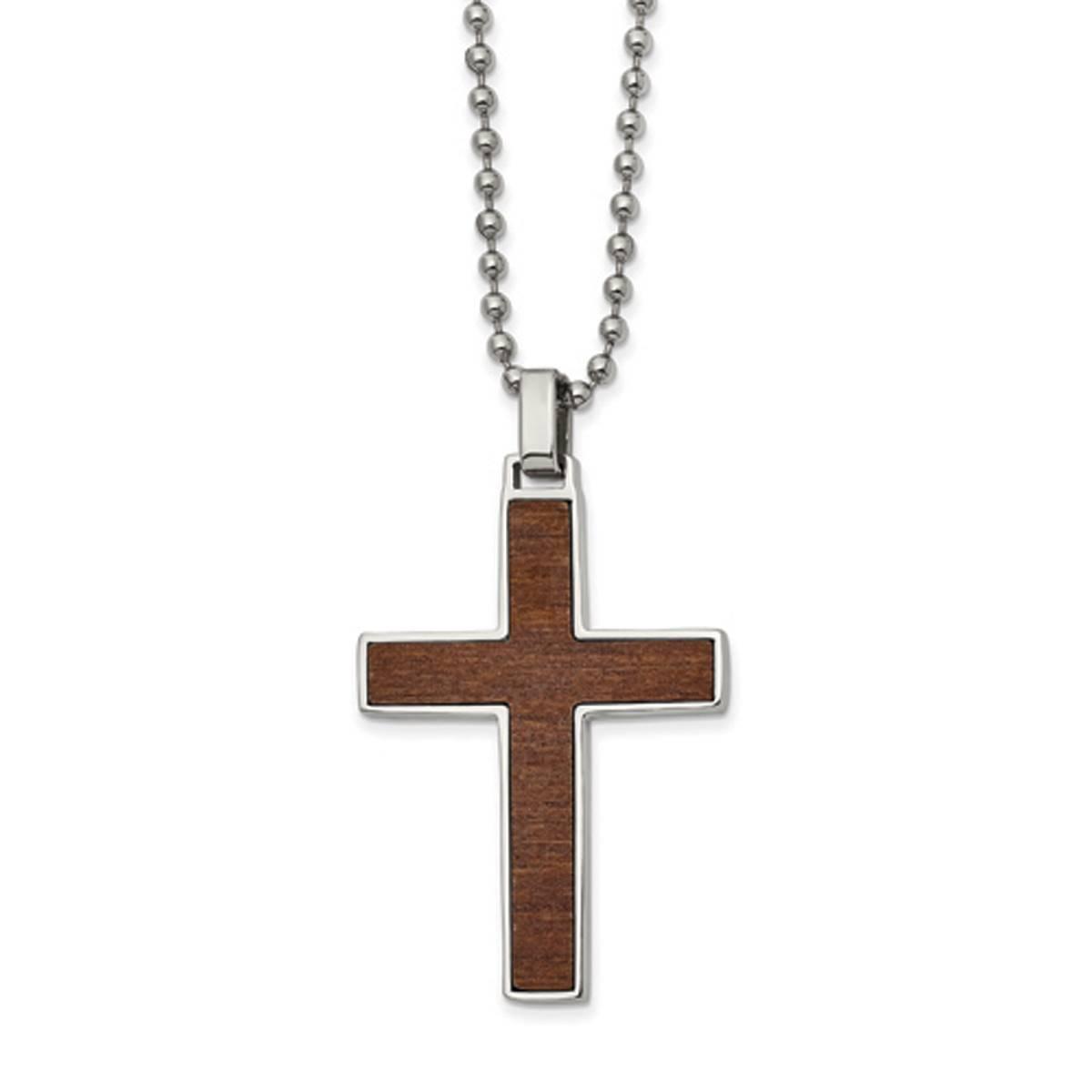 Mens Gentlemen’s Classics™ Reversible Wood Inlay Cross...