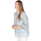 Womens Alfred Dunner Classics 3/4 Sleeve Lace Hem Button Down - image 3