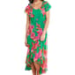 Womens Robbie Bee Sleeveless Floral Asymmetric Hem Dress - image 3