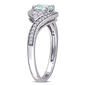 Gemstones Classics&#8482; 10kt. White Gold Aquamarine Engagement Ring - image 4