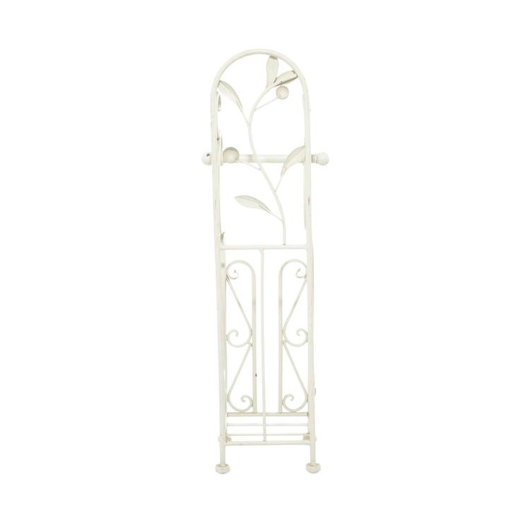 9th & Pike® Cream Iron Traditional Toilet Paper Towel Holder