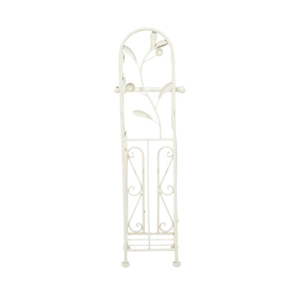 9th & Pike&#174; Cream Iron Traditional Toilet Paper Towel Holder