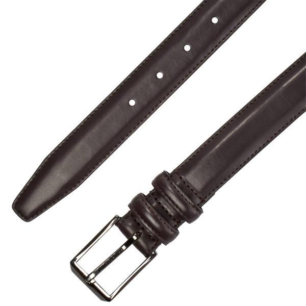 Mens Bill Blass 30mm Double Loop Leather Dress Belt - image 