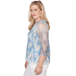 Womens Alfred Dunner Out Of The Blue Scallop Trim Ikat Blouse - image 4