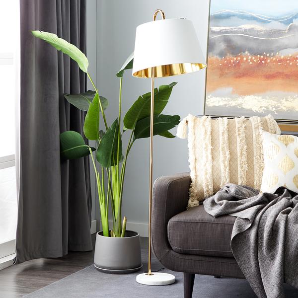 9th & Pike® Gold Metal Transitional Floor Lamp