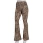 Juniors No Comment Ultra Soft Leopard Fold Over Flare Leggings - image 1