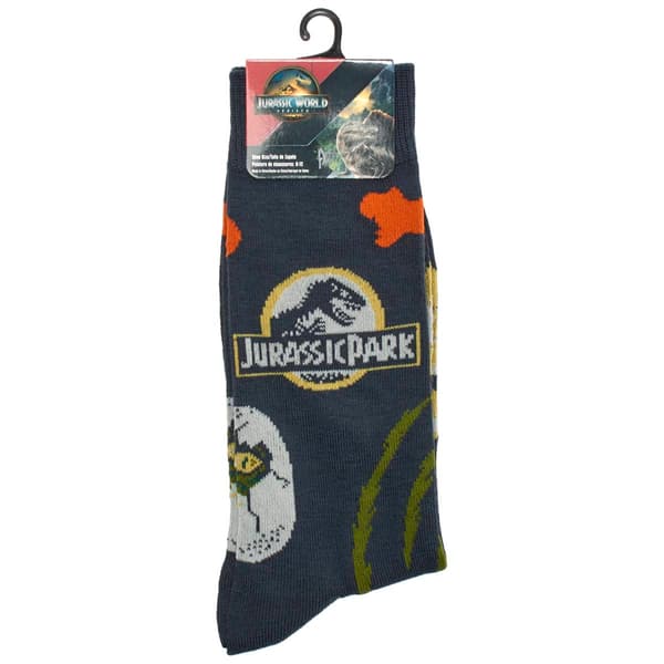 Mens Centric Brands Jurassic Retro Dinos Crew Socks - image 