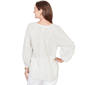 Womens Ruby Rd. Renaissance Romance Crinkle Stripe Blouse - image 1