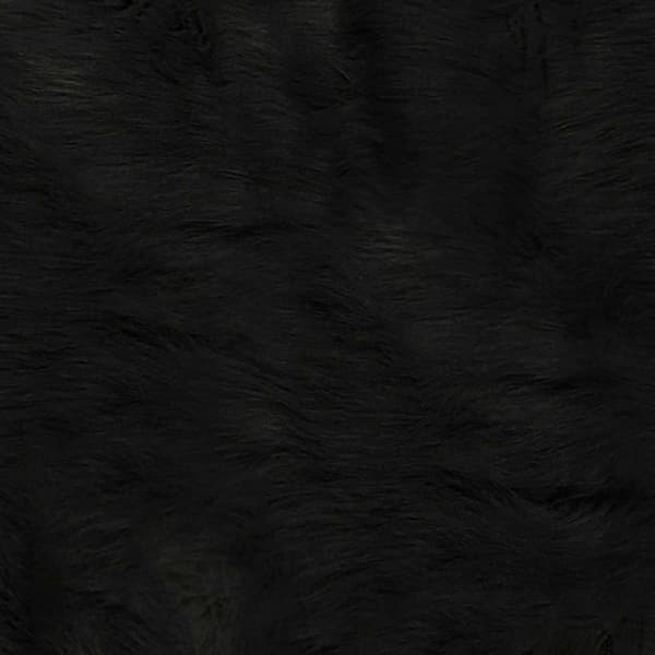 9th & Pike&#174; Black Faux Cowhide Shag Area Rug