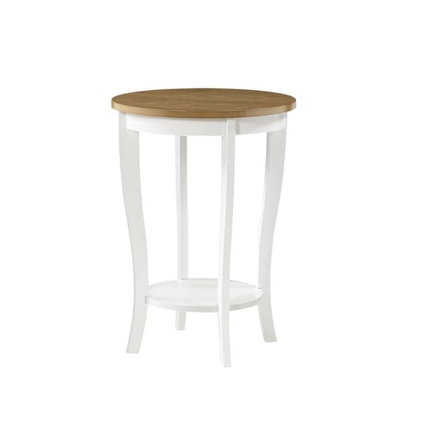 Convenience Concepts American Heritage Two-Tone Round End Table
