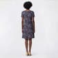 Petite Connected Apparel Short Sleeve Floral Pocket A-Line Dress - image 2