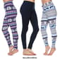 Womens White Mark 3pk. Leggings - image 5