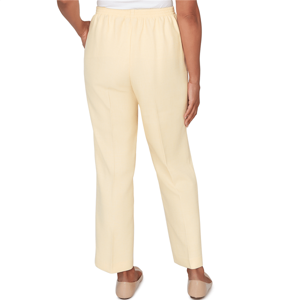 Petites Alfred Dunner Al Fresco Tailored Flat Front Slant Pocket