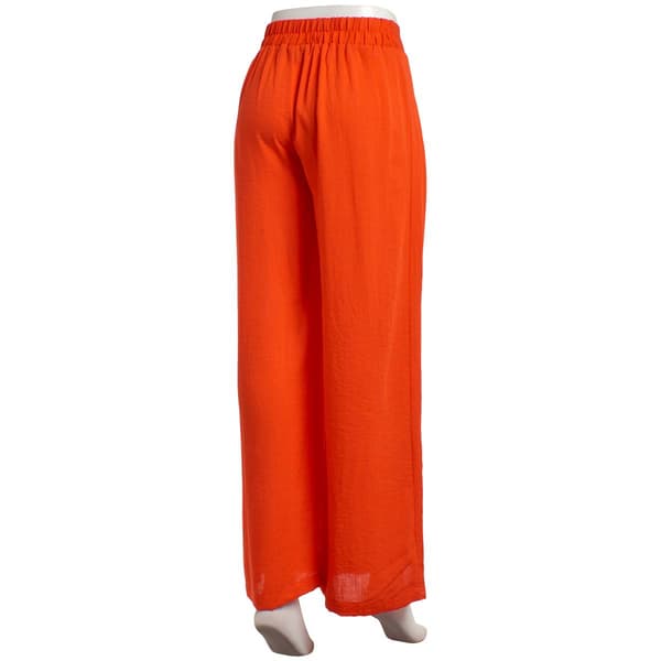 Juniors A. Byer Pleated Tie Front Wide Leg Pants
