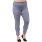 Plus Size 24/7 Comfort Apparel Striped Stretch Leggings - image 1