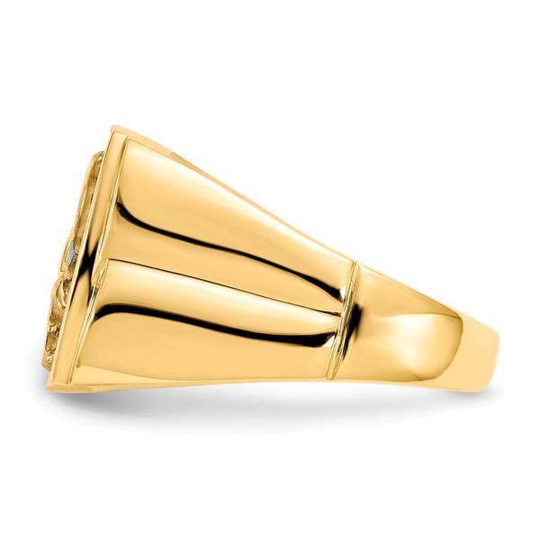 Mens Diamond Classics™ 10kt. Gold 1/10ctw. Diamond Eagle Ring