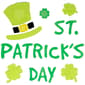 Northlight Seasonal St. Patrick''s Gel Window Clings - Set of 5 - image 4