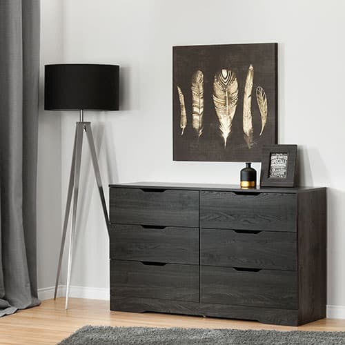 South Shore Holland 6-Drawer Double Dresser - Grey