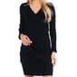 Juniors Jolie & Joy Ruched Rib Knit Surplice A-Line Dress - image 3