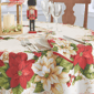 Threadmade Red & White Poinsettias Napkins - Set of 4 - image 3