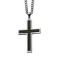 Mens Gentlemen's Classics&#40;tm&#41; Black Carbon Fiber Cross Necklace - image 1