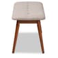 Baxton Studio Flora Upholstered Wooden Dining Bench - image 4