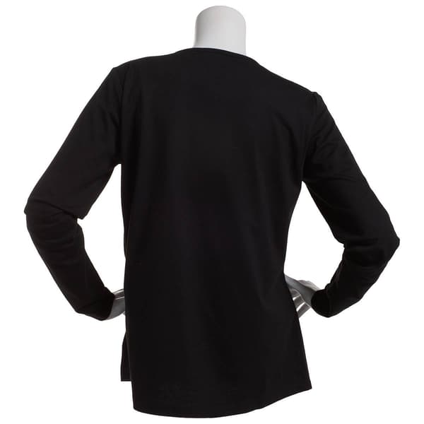 Plus Size Project Long Sleeve Sequin Halloween Tee