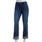 Womens Tahari Silk Mid Rise Cuffed Stright Leg Jeans - image 1