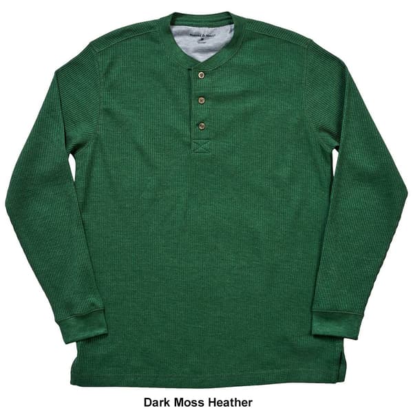 Mens Preswick & Moore® Long Sleeve Thermal Henley - image 