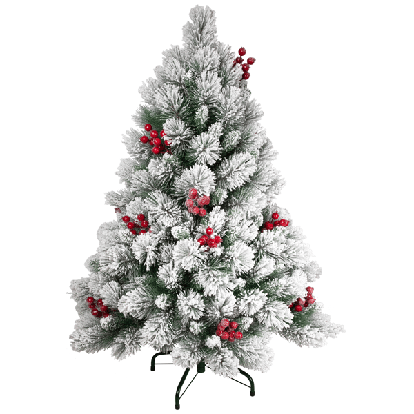 Northlight 4.5ft. Full Flocked Fairfield Fir Christmas Tree