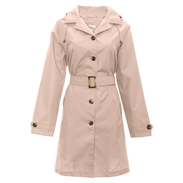 Womens Capelli Solid Trench Raincoat - image 