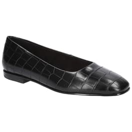 Womens Bella Vita Kimiko Croco Square Toe Flats