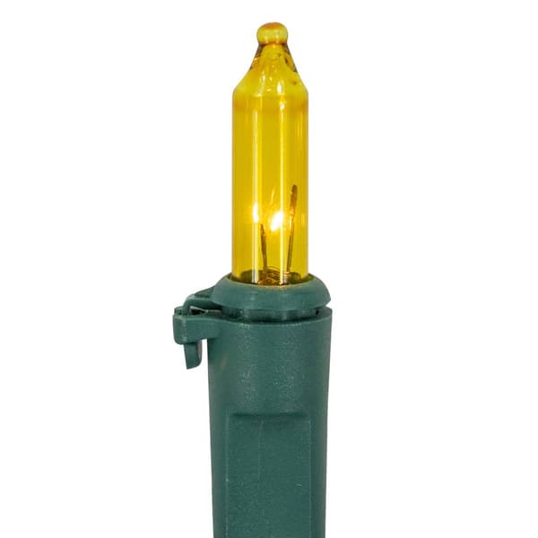 Northlight Seasonal 100ct. Green Wire Yellow Christmas Lights