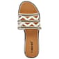 Womens Ashley Blue Rhinestone Trim Slide Sandals - image 4